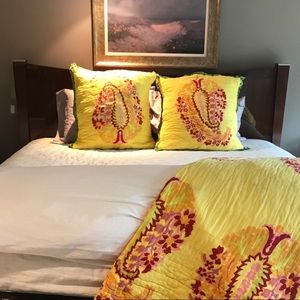 Anthropology reversible paisley quilt